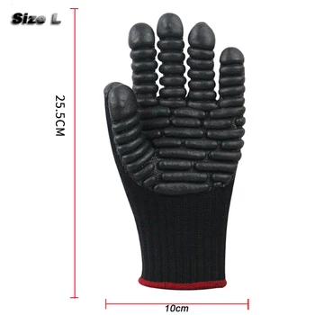 TPR-ST mehanske Udarce Odporne Rokavice vaja rudarskih dušenje zaščitne rokavice vožnjo vaja polirani pene varnostne rokavice