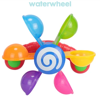 Baby Kopel Igrače Igra V Zajemalka Za Vodo Mini Vetrnica Waterwheel Malčka, Kopalnica Kad Za Kopanje Igrača Za Otroke Poletni Bazen Igre