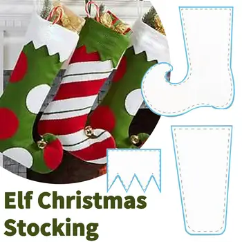 DIY 8-15 Palčni Čudovito Božič Elf Nogavice Pletenje zahtevami ElF Božično Darilo Naselitve Božično Drevo Ornament