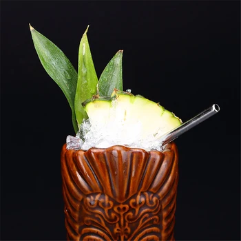 550ml Havajih Tiki Skodelice Cocktail Pokal Pivo Pijača Vrč Vina Keramični Vrč Velikonočni Islander Tiki Skodelice Bar Orodje