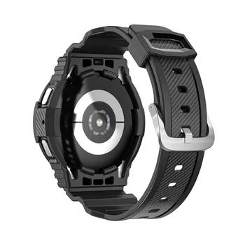 20 mm Šport Silikonski Watch Band Ohišje Za Samsung Galaxy Watch 4 44 mm 40 mm Trak Galaxy Watch 4 Pokrov Zamenjava Watchbands