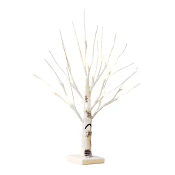 60 cm Visoko Velikonočno Drevo S 24 LED Luči Belo Svetlobo Up Mini Vejice Drevesa Lučka Okraski za Obešanje Velikonočna Jajca Visi Okraske