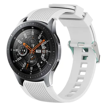 20 mm 22 mm Silikonski Trak za Samsung Galaxy Watch 4 Classic 46mmm 42mm Watch 4 40 mm 44 mm/Huawei Watch GT2 42mm/ Amazfit GTR trak