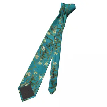 Van Gogh Cvetočih Mandljevo Drevo Neckties Unisex Suh Poliester 8 cm Ozkem Vratu Kravato za Mens Majica Pribor Gravatas Urad