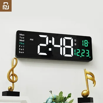 Za Youpi Jam Dinding Elektronik Besar Kontrol Jarak Jauh Suhu Tanggal Daya Mati Memori Jam Meja Dinding Alarm, haistki Kreole LED Digitalni