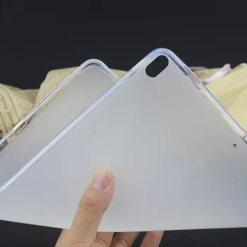 Ultra-Tanko Prozorno Bela Tableta Ohišje Za Samsung Galaxy Tab S 8.4 Palčni T700 T705 Črno Mehko Anti-Padec Shockproof TPU Lupini