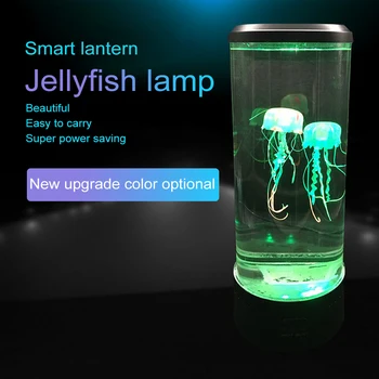 7 Spreminjanje Barv LED Meduze Lučka Akvarij Postelji Noč Svetlobe Dekorativna Romantično Vzdušje USB Polnjenje Lučka Ustvarjalno Darilo