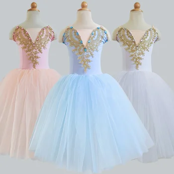2022 Barve ženske Dolgo Balet Obleko TUTU Krila Trebuh Kostumi, Ples, Oblačila Za Otroke Uspešnosti