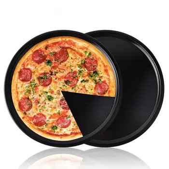 13 palcev Krog Non-stick Ogljikovega Jekla Pizza Pan Pladenj za Gospodinjstvo Peko Orodje Kuhinjski Pribor Orodja Pripomoček