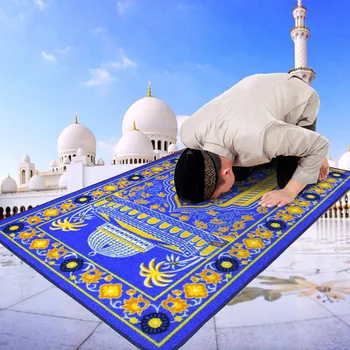 Muslimanska Molitev Mat sajadah islamske Čaščenja in Molitve Preprogo Preprogo, tapis de priere Mehko Salat Musallah Preprogo Doma Molil Odejo