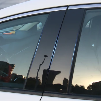 Avto Styling PVC Okno Avtomobila Steber Trim Nalepko v Sredini BC Stolpec Nalepke Zunanje Auto Dodatki Za Volkswagen T-ROC 2019-2022
