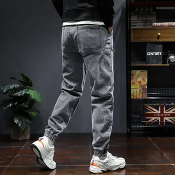 7XL Oversize Jeans Moške Hlače Priložnostno Moških Oblačil Ulične Trend NOVO blagovno Znamko Hlače Moški Ohlapne Hlače Y809