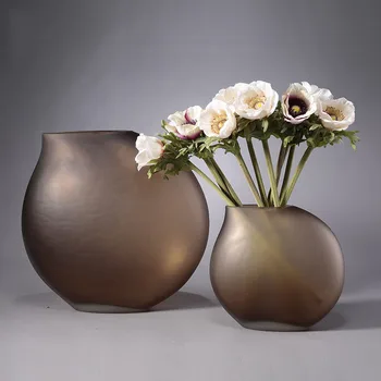 Vaze Za Cvetje Moderno Modro Diagonalno Ustvarjalne Stekla Cvet Hydroponics Terarija Doma Dekor Dnevna Soba Namizni Vaze