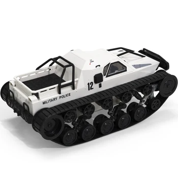 RC Avto 1:12 Tank 2.4 G 4WD Daljinski upravljalnik Avtomobilov Darila za Električna Vozila Bele Motornih Polno Sorazmerno Sledi Visečih Igrače za Otroke