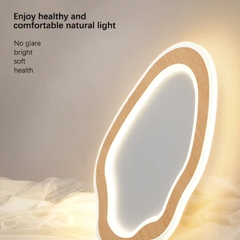 LED Sodobna Stropna Svetilka Luč za dnevno Sobo, otroška Soba Oltarja Lesa Nordijske Preprost Ultrathin Dekorativne Razsvetljave Držalo