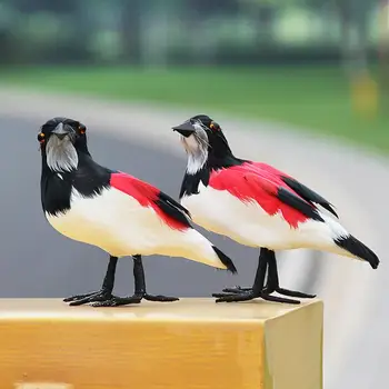 Ptica Model Ročno izdelane 3D Vgrajeni Oči Realistični Videz Unfading Stoji Vrtna Dekoracija Prefinjeni Detajli Ročno Foa