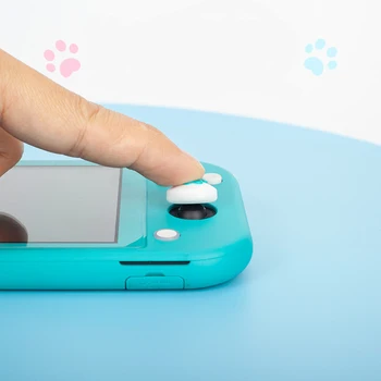 Svetlobna Silikonski Luštna Mačka Tačka nazobčenje Kape Palčko Kritje za Nintendo Stikalo/Lite Srčkan Sijaj V temi
