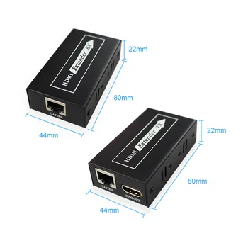 HDMI Podaljšek Oddajnik TX/RX 1080p 3D 60 M CAT6 RJ45 Podporo za 3D TV DVD Projektor