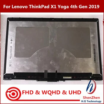 Original Za Lenovo Thinkpad X1 Joga 2019 NV140QUM-N53 P/N:SD10Q66885 01YN122 14.0 palčni 4K UHD IPS LCD zaslon na Dotik Skupščine