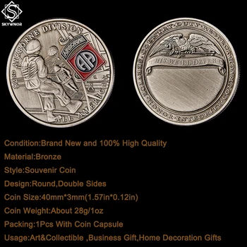 5PCS/Veliko 82nd Zraku Delitev Obletnico Vsi Ameriški Orel Vojske Izziv Kovanec