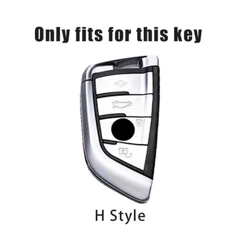 TPU Avto Ključ Primeru Zajema Lupini Zaščito Za BMW X1 X3 X5 X6 Serije 1 2 5 7 F15 F16 E53 E70 E39 F10 F30 G30 Auto Keychain Imetnika