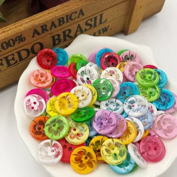 100 kozarcev 13MM Mix barve plastični gumbi, otroška oblačila material šivalni pribor DIY brezplačna dostava PT95