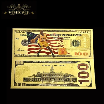 10pcs/veliko Novih Načrt Za Ameriko 2020 Kobe Bankovec za 100 Dolarjev Bankovcev kot Bill Valuti Darila