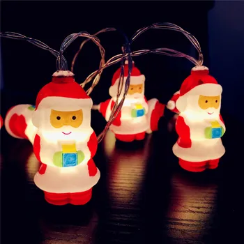 Vroče Prodajo USB In baterijsko Napajanje led Božiček Božič Snežaka Svetlobni Okrasni Niz Luči Za Darilo