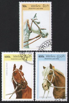 3Pcs/Set Angleščino Post Znamk 1996 Konj Uporabljajo po Označeni Poštnih Znamk za Zbiranje