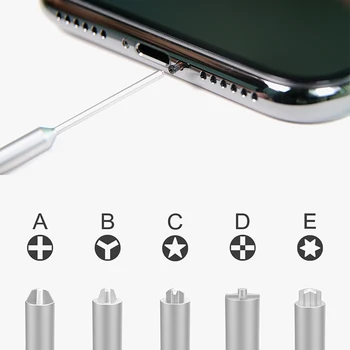 Visoko Natančnost 3D Izvijač za iPhone X 8 8Plus 7 7Plus 6S 6 Magnetni izvijačem Orodja za Popravilo Odpiranje Razstavite Komplet