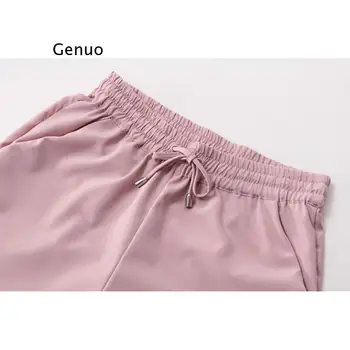 Pomlad ženske hlače, harem hlače, sedem-barva elastični pas ženske hlače, čipke-up priložnostne ženske hlače, nov izdelek