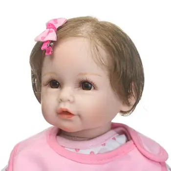 20 cm, Silikonski Rodi Punčko Simulacije Baby Bebe Lutke, ki so Prerojeni Mehko Malčka, Otroške Igrače Za Dekleta Otrok Rojstni dan Božična Darila