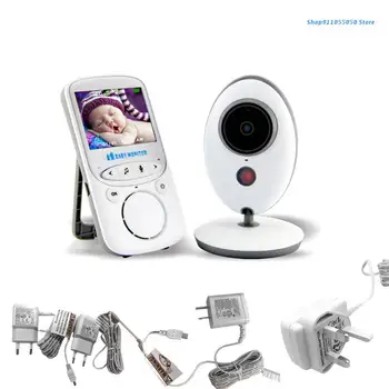 C5AB Baby Video Zaslon, Fotoaparat Brezžični Sprejemnik dvosmerni Interkom Nadzora Predvajalnik Glasbe, 2.4