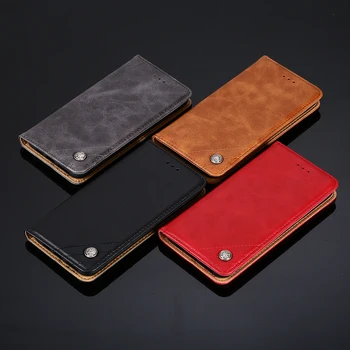 Poslovni Luksuzni Kritje Flip primeru Za Xiaomi Redmi 7A K20 K20 Pro Mi 9T Pro primeru Banka kartico v Režo za Denarnice Flip Oporo mehko Primeru