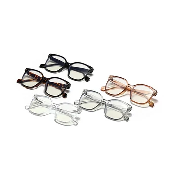 DDDLONG Kvadratnih Anti Modra Svetloba Očala na Recept Očala Okvir Za Moške, Ženske Optične Leče Lahko Zamenljive Očala D147