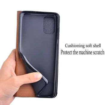 Telefon Primeru za Samsung Galaxy A70/Galaxy A70S/Galaxy A71 Razkošje z Režo za Kartico Shockproof Usnjena torbica Mobilni Telefon Dodatki