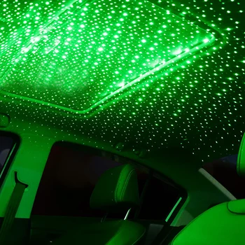 Avtomobilska dodatna Oprema USB Vzdušje LED Projektor Svetlobe Star Nebo Lučka Avto Dom Notranjost Strehe Okolja Star Noč Svetlobe Dekoracijo