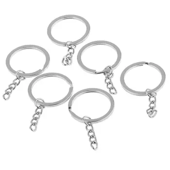 100 KOZARCEV Split Key Ring z Verigo Split Keychain Odprite Skok Obroč in Priključek