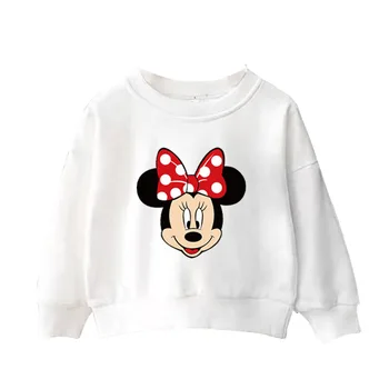 Otroci, Oblačila, Spomladi In Jeseni Oblačila Moda Risanka Mickey Mouse Tiskanja Vrhovi Fantje Priložnostne Hooded Barva Risanka Dekleta Puloverji