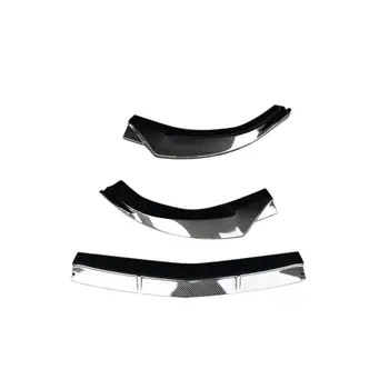 ABS Black / Carbon Videz Sprednji Odbijač Lip Spojler Za Mercedes-Benz, E Razred W212 Šport Sprednji Odbijač za Ustnice Brado