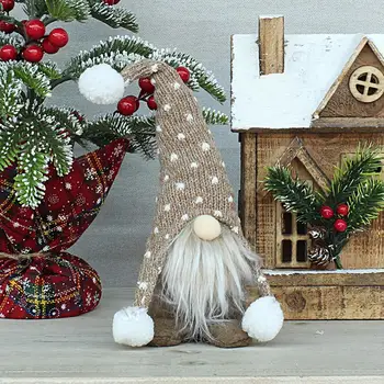 Odlično Palčki Ornament Srčkan PP Bombaža, Polnjena Udobno Dotik Elf Lutka za Gospodinjstvo