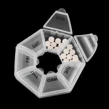 Prenosni Tedensko Medicine Tablete Škatla Tablet Za Shranjevanje Posode Zdravstvenega Varstva Tabletke Razdelilniki Primeru Medicine Organizator Tabletke Razpršilnik