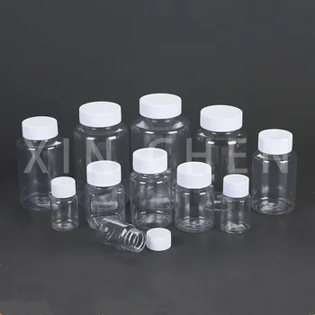 50PCS Jasen Pečat Steklenice Prazne Medicine Steklenice, Plastične PET Trdno v Prahu Tabletke Tehtnica Posodo Reagenta Pakiranje 15ml 20ml 30 ml 100 ml