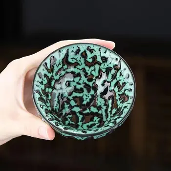 Štiri mitološki zveri Jianzhan Jianyao keramične skodelice master cup