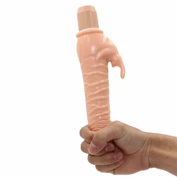 Dvojno Rabbit Vibrator, Vibrator Multispeed Sex Igrače za Žensko Realističen Penis Ženske Vagine, Klitoris Stimulater Odraslih Igrače