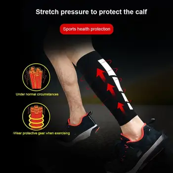 1 Kos Progresivno Stiskanje Nog Rokav Shin Stražar Za Moške, Ženske, Kolesarjenje Leg Ogrevalnike Tekaški Športni Tele Podporo