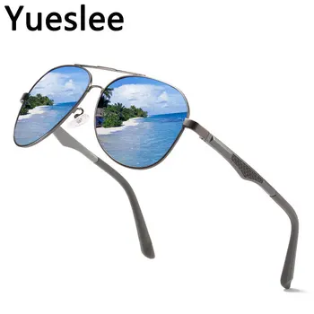49641 Kovinski Pilotni Polarizirana Luksuzni Sončna Očala Moški Ženske Modni Odtenki Uv400 Letnik Očala Moških Sončna Očala