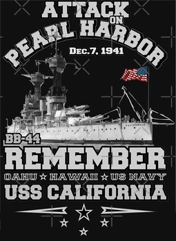 Po drugi svetovni VOJNI Pearl Harbor US Navy BB-44 USS Kaliforniji Bojna T Shirt. Novih Bombaža, Kratek Rokav, O-Vratu T-shirt Mens Priložnostne Vrh