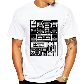 Radio T Shirt stereo zvočniki walkman sprejemnik boombox kasetofon partees Glasbe Bucketfeet