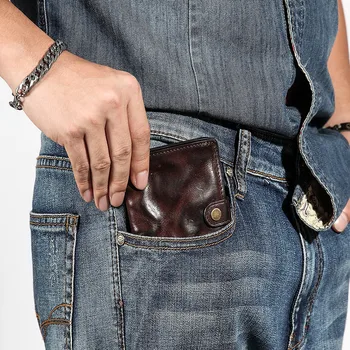 Moda letnik visoke kakovosti pravega usnja za moške, ženske mala denarnica razkošje mehke cowhide teens preprosto kratek denarnice